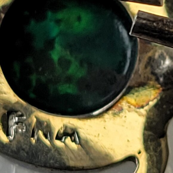 Abalone Earrings with Silver - Picture 9 of 16